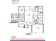 Floor plan showing the layout of a home with four bedrooms and three bathrooms at 8344 Sw 57Th Ct, Ocala, FL 34476