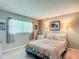 Comfortable bedroom with natural light, featuring a queen bed, dresser and a large window at 8351 Sw 93Rd Ln # D, Ocala, FL 34481