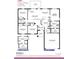Layout of the four bedroom, two bath house with a two car garage at 8482 Sw 59Th Ter, Ocala, FL 34476