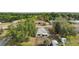 Aerial view of a one-story home situated in a residential neighborhood at 8990 Se 155Th Pl, Summerfield, FL 34491