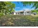 Spacious backyard with mature trees, offering plenty of room for outdoor activities at 9058 Sw 108Th Pl, Ocala, FL 34481