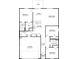 Detailed floor plan outlining the layout of the house, showcasing bedrooms, bathrooms, kitchen, living areas, and garage at 13032 Sw 84Th Terrace Rd, Ocala, FL 34473