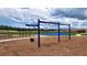 A blue swing set is available in this community's playground area at 15820 Se 101St Cir, Summerfield, FL 34491