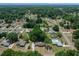 Wide aerial shot showcasing a residential area with lush greenery, scattered homes, and serene surroundings at 164 Ne 53Rd St, Ocala, FL 34479