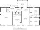 Detailed floor plan showcasing the layout of the house, including the primary bedroom, kitchen, and living room at 164 Ne 53Rd St, Ocala, FL 34479