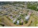 Aerial view of a community showcasing cozy homes, manicured lawns, and lush greenery in a well-planned neighborhood at 1763 Sw 155Th Place Rd, Ocala, FL 34473