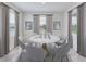 Cozy dining room featuring a round table, modern chairs, and natural light at 3059 Canopy Oak Blvd, Wildwood, FL 34785
