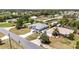 Aerial view of a residential neighborhood featuring well-maintained homes and tree-lined streets in a serene setting at 4085 Sw 110Th St, Ocala, FL 34476