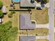 Aerial view of the home and the meticulously maintained yard at 5591 Nw 57Th Pl, Ocala, FL 34482