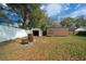 The backyard has a fenced in area and storage shed at 5900 Nw 61St Ct, Ocala, FL 34482