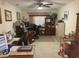 Home office with multiple desks, storage, and a cozy workspace at 9915 Sw 47Th Ave, Ocala, FL 34476