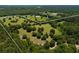 Expansive aerial view of a beautiful, green, and tree-dotted acreage property with a defined boundary line at 11420 Nw 110Th Ave, Reddick, FL 32686