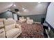 Home theater features comfortable seating, and a large projection screen at 1450 Se 73Rd Pl, Ocala, FL 34480