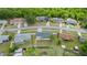 Real estate showcasing a charming neighborhood with neatly maintained houses and verdant backyard landscaping at 15044 Sw 35Th Avenue Rd, Ocala, FL 34473