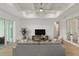 Inviting living room with plush seating, trey ceiling, and sliding glass doors to the outside at 1784 Nw 85Th Loop, Ocala, FL 34475