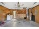 Spacious garage area perfect for storage and home projects at 28 Gordon Ct, Leesburg, FL 34788