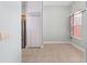 Eat-in kitchen area with stainless steel refrigerator and window at 2935 Sw 41St Pl, Ocala, FL 34474