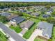 Aerial view showcasing the community, its streets, and the surrounding lush green landscape at 3840 Se 6Th Ave, Ocala, FL 34480