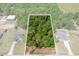 Overhead view of the parcel of land surrounded by trees at 6840 Sw 198Th Ave, Dunnellon, FL 34431