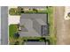 Aerial view of a home with a screened patio and pristine landscaping at 9443 Sw 71St Loop, Ocala, FL 34481