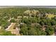 Aerial view of a verdant neighborhood offering picturesque landscapes and peaceful living at 18695 Ne 5Th Terrace Rd, Citra, FL 32113