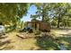 Exterior of a wooden shed at 18695 Ne 5Th Terrace Rd, Citra, FL 32113