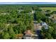 Scenic aerial view of homes nestled among green trees, highlighting the tranquil neighborhood setting at 2312 Sw 140Th Ct, Ocala, FL 34481