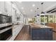 Spacious kitchen with granite countertops, stainless steel appliances, and large island at 2515 Se 77Th St, Ocala, FL 34480