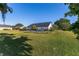 Spacious backyard showcasing a well-maintained lawn and a private swimming pool for outdoor enjoyment at 4083 Se 38Th Loop, Ocala, FL 34480