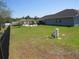Spacious backyard with green grass and outdoor equipment at 4770 Sw 114Th St, Ocala, FL 34476