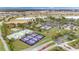 Aerial view of the tennis and pickleball courts, showcasing the extensive recreational facilities at 7503 Sw 97Th Terrace Rd, Ocala, FL 34481