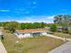 Aerial view of the home, showcasing its well-maintained lawn and proximity to mature trees at 10946 Sw 65Th Ave, Ocala, FL 34476