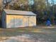 Exterior view of storage shed with a water filtration system at 11921 Se 169Th Avenue Rd, Ocklawaha, FL 32179