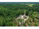 Expansive aerial view of a newly constructed home site nestled amidst a lush green forest landscape at 13491 E Hwy 316, Fort Mc Coy, FL 32134