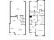 Detailed floor plan showcasing the layout of the home's first and second floors at 288 N Oak Ave, Sanford, FL 32771