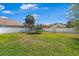 Spacious backyard with a trampoline, offering a great outdoor space for Gathering activities at 3970 Sw 51St Ter, Ocala, FL 34474