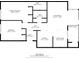 Detailed floor plan showcasing the layout with primary bedroom, living room, kitchen, dining area, and screened porch at 515 Midway Dr # A, Ocala, FL 34472