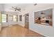 The sunroom offers views into the kitchen and backyard at 8831 Sw 94Th Ln # H, Ocala, FL 34481