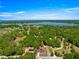 Aerial shot showcases home's setting amidst lush greenery and serene lake views at 10605 Se 146Th Ln, Summerfield, FL 34491