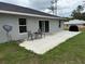 Concrete patio featuring an outdoor seating area and a sliding door entrance at 13356 Sw 66Th St, Ocala, FL 34481