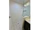 Close up of a modern tiled walk-in shower with a glass partition at 13506 Sw 114Th Ln, Dunnellon, FL 34432