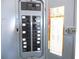 A gray electrical panel box at 13675 Sw 111Th Ave, Dunnellon, FL 34432