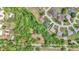 Aerial view of the property surrounded by lush trees and neighboring homes in a serene setting at 4180 W Anthony Rd, Ocala, FL 34475