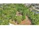 A bird's-eye view shows a house nestled amid lush greenery, offering tranquility and seclusion at 4180 W Anthony Rd, Ocala, FL 34475