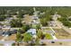 A serene aerial view of a neighborhood with single Gathering homes and lush trees at 5220 Sw 161St Place Rd, Ocala, FL 34473