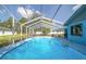 Beautiful pool area enclosed with a screen, perfect for enjoying outdoor living at 5220 Sw 161St Place Rd, Ocala, FL 34473