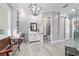 Bathroom featuring shiplap walls, vanity, and enclosed toilet at 5484 Sw 30Th Ave, Ocala, FL 34471