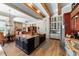 Gourmet kitchen features a large island with copper farmhouse sink and stainless appliances at 5484 Sw 30Th Ave, Ocala, FL 34471