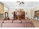 Inviting living room with comfortable sectional, hardwood floors, and decorative details at 5484 Sw 30Th Ave, Ocala, FL 34471