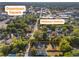 Aerial view of the property's location relative to Downtown Square and Midtown Station at 721 Ne 2Nd St, Ocala, FL 34470